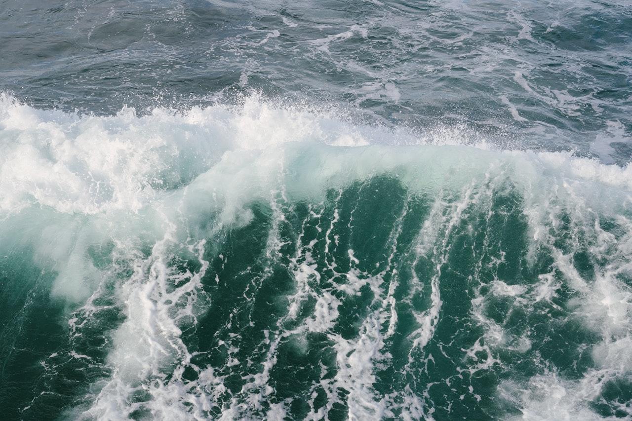 Huge waves pounded normally crowded beaches, and tourists were told not to go outside. Photo: Pexels
