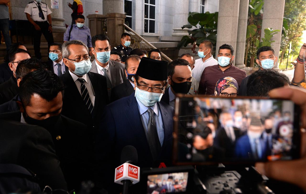 Former Sabah chief minister Musa Aman at the Palace of Justice in Putrajaya on Sept 8. Photo: Bernama