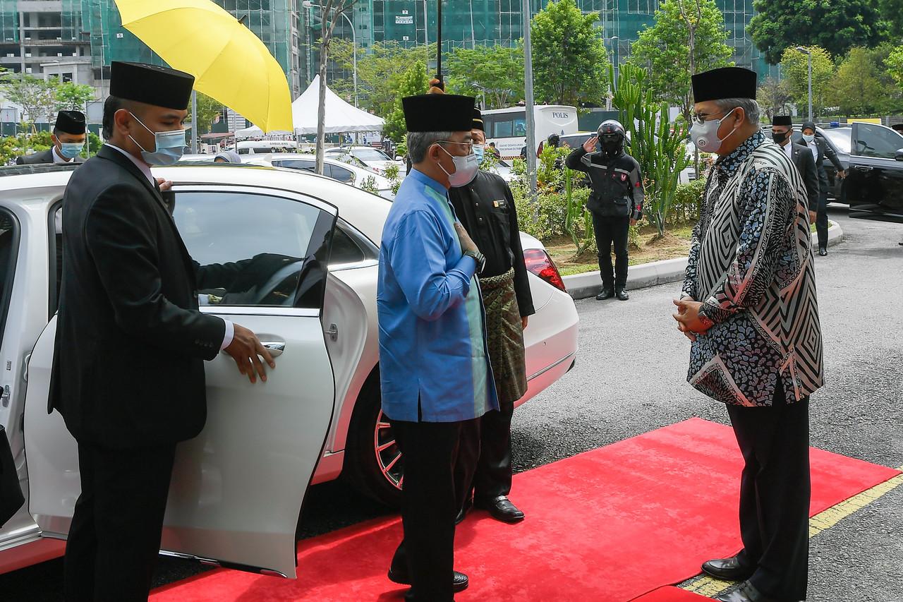 Yang di-Pertuan Agong Sultan Abdullah Sultan Ahmad Shah was warded at IJN last week. Photo: Bernama