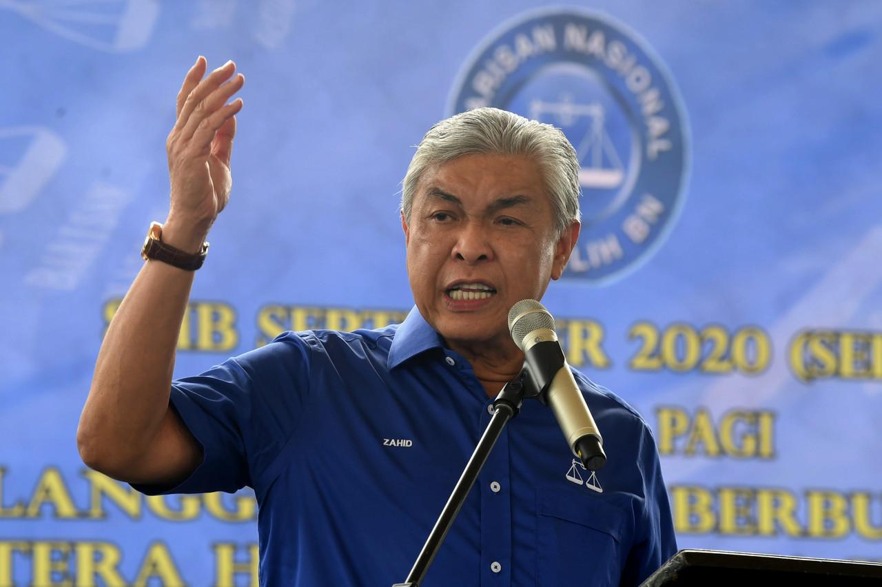 Umno president Ahmad Zahid Hamidi, whose leadership of the party has come under scrutiny. Photo: Bernama