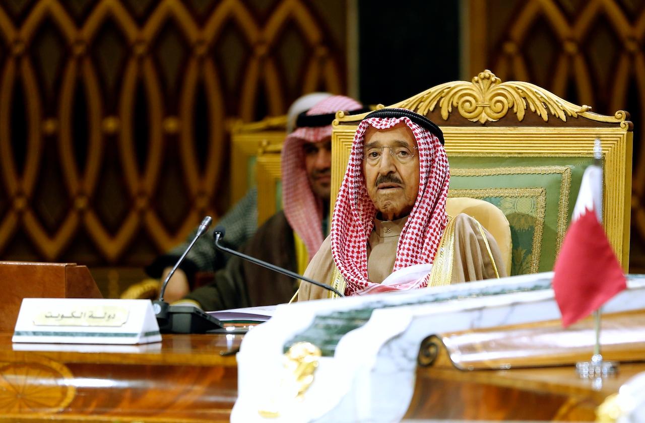 Kuwait's Emir Sheikh Sabah Al-Ahmad Al-Sabah attends the 40th Gulf Cooperation Council Summit in Riyadh, Saudi Arabia in this file picture dated Dec 10, 2019. Photo: AP
