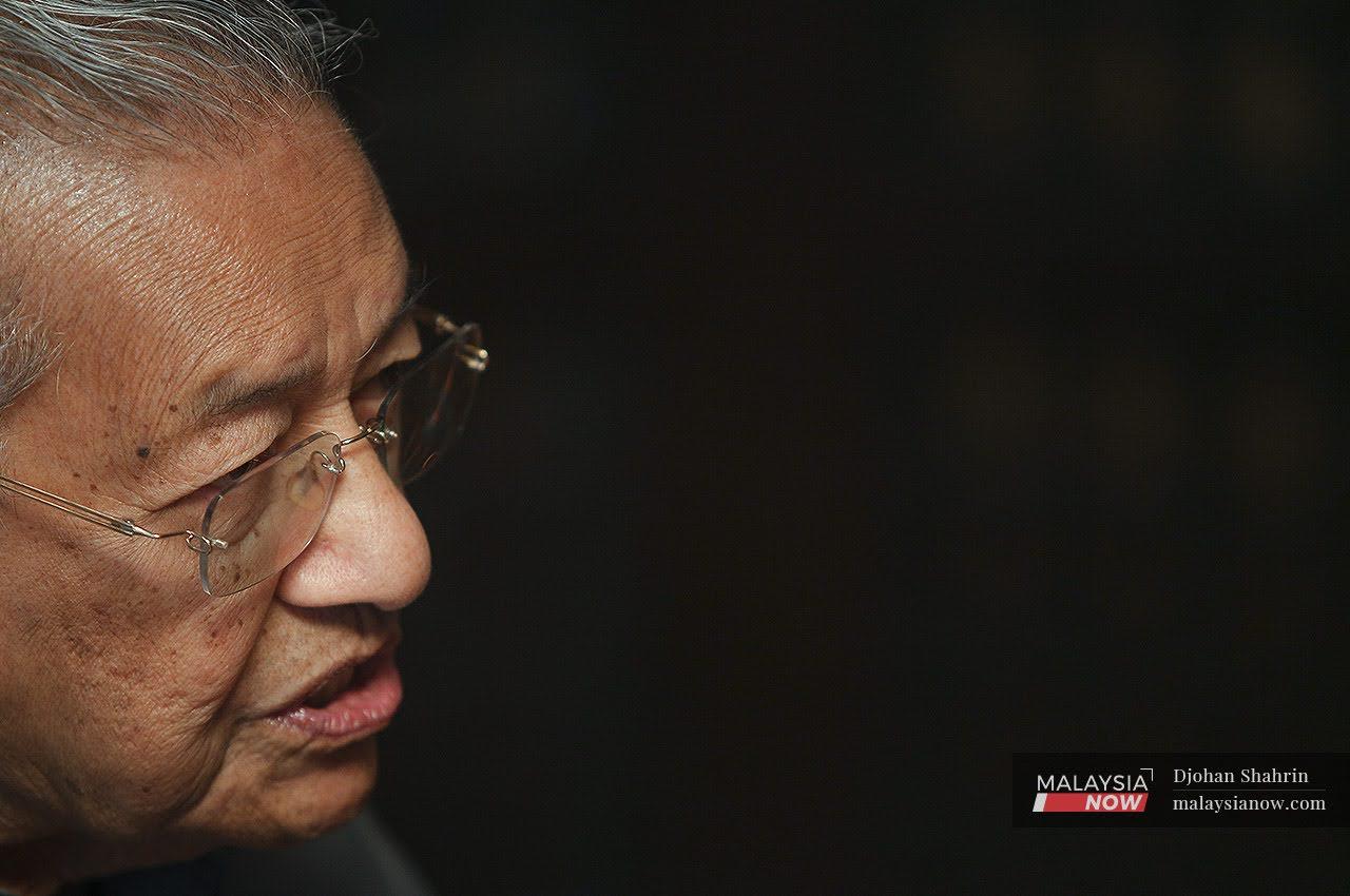 Former prime minister Dr Mahathir Mohamad speaks in an exclusive interview with MalaysiaNow.
