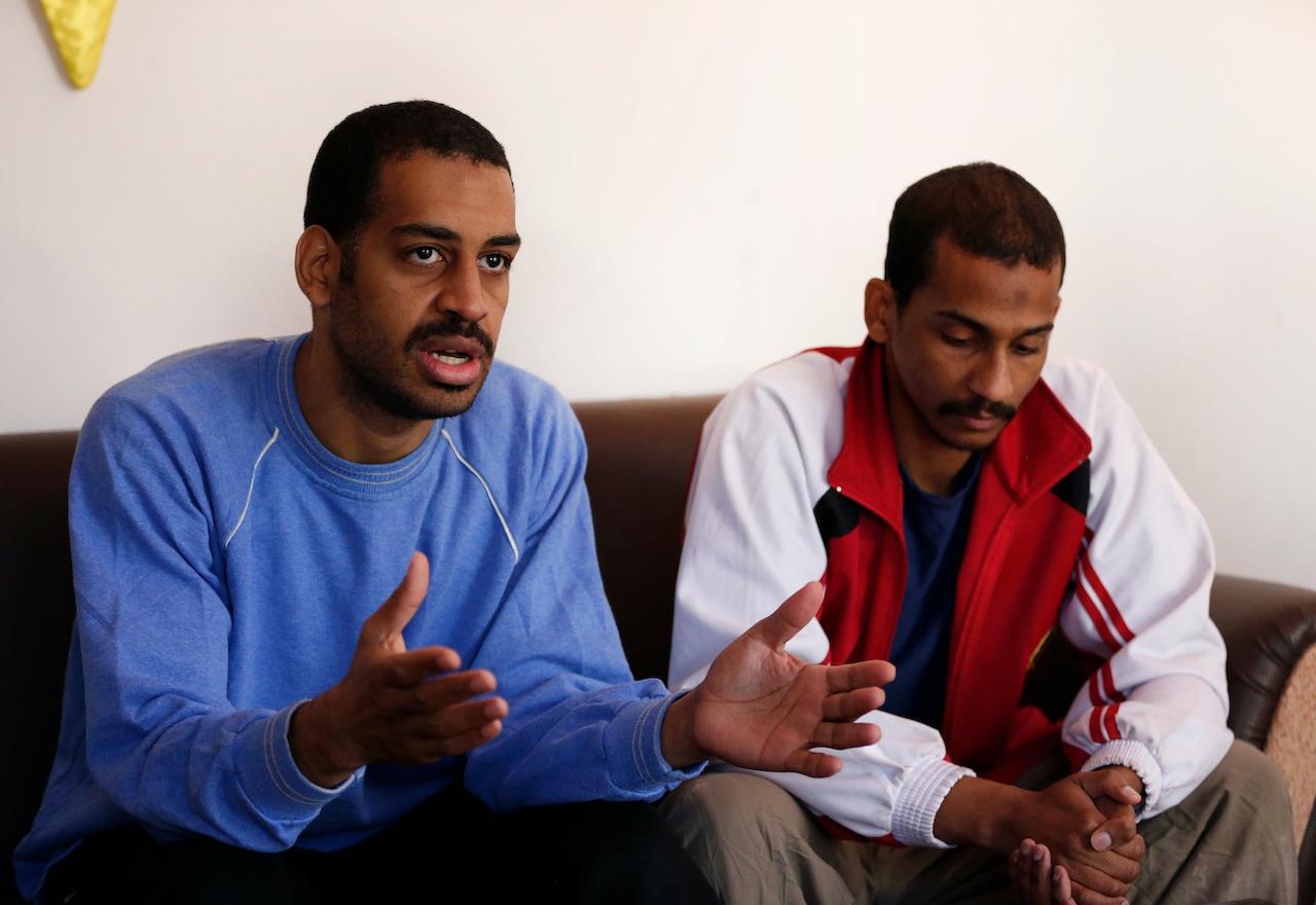 Alexanda Kotey (left) and El Shafee Elsheikh, allegedly among four British jihadis who made up a brutal Islamic State cell dubbed 'The Beatles'. Photo: AP