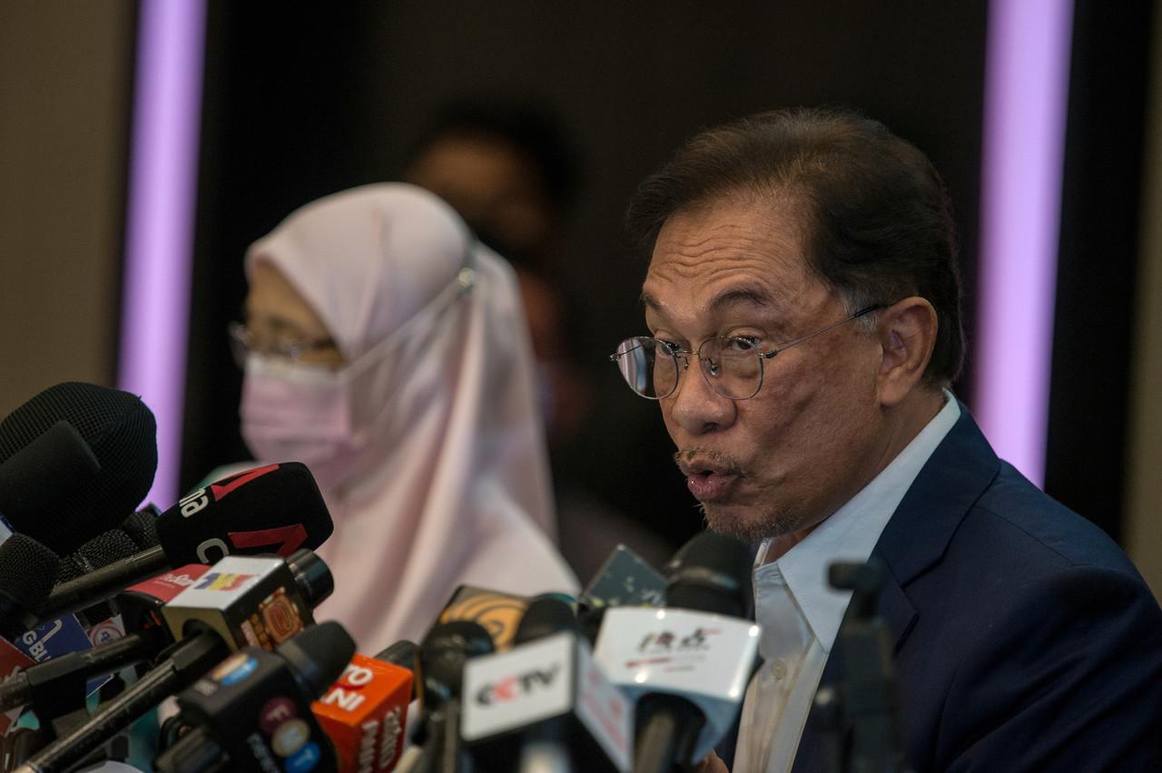 Presiden PKR Anwar Ibrahim. Gambar: Bernama