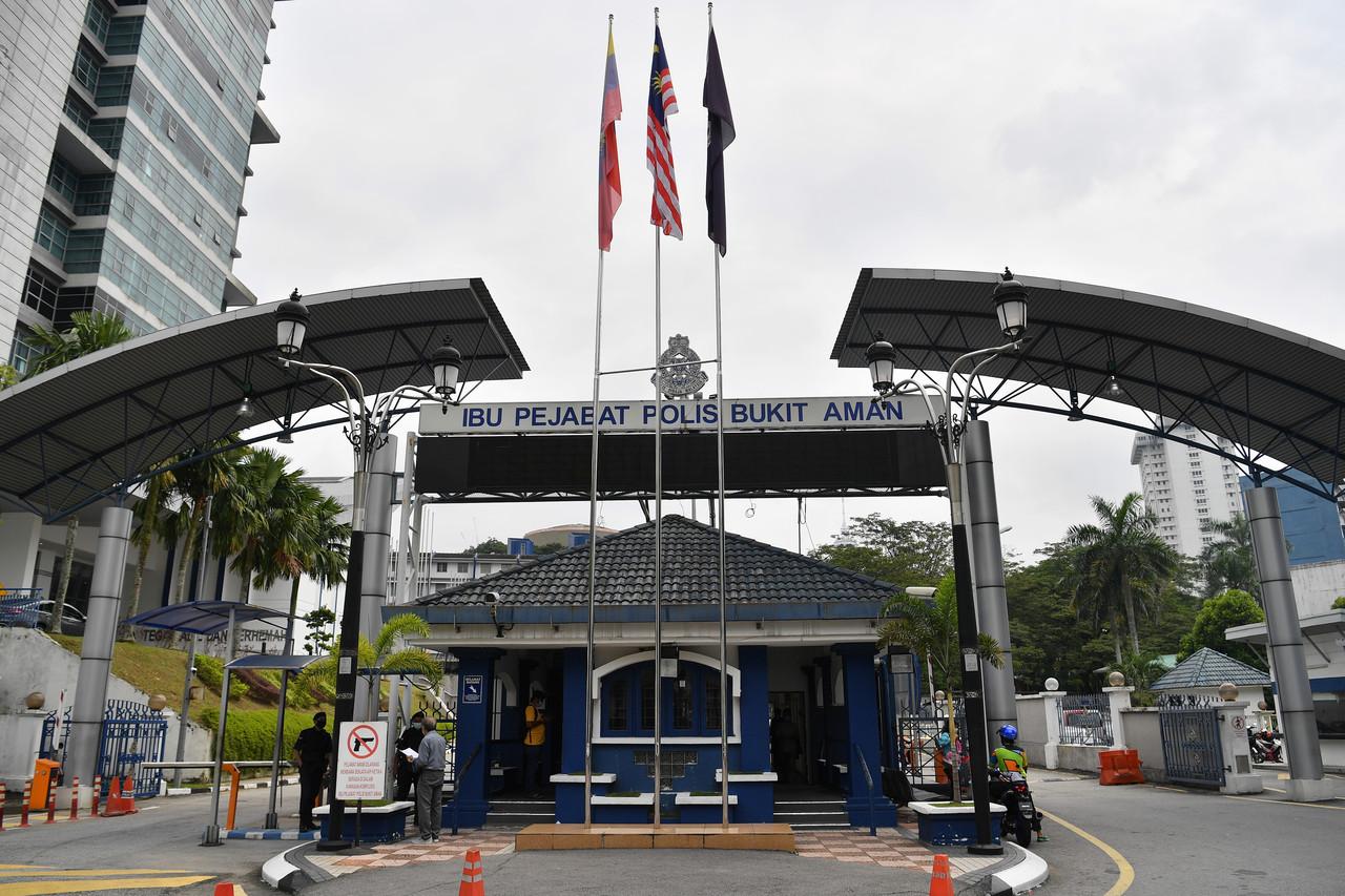 The Bukit Aman federal police say investigations are strictly confidential. Photo: Bernama