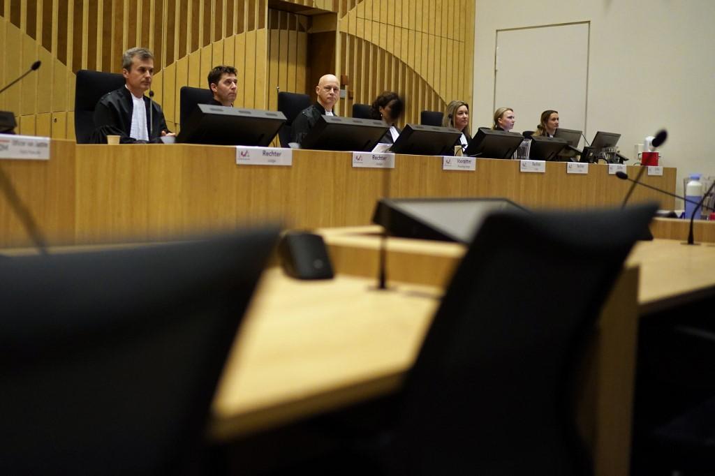 Magistrates wait at the Schiphol Judicial Court complex in Badhoevedorp on March 9, before the opening of the trial of four men accused of murder over the downing of Malaysia Airlines flight MH17 in 2014. Photo: AFP