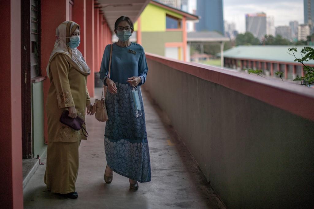 Teachers and students alike have seen the school year disrupted by the Covid-19 pandemic. Photo: AFP