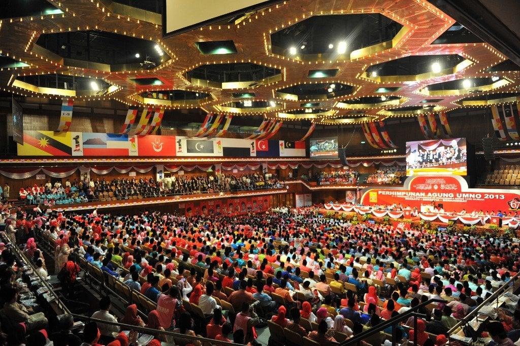 Perhimpunan Agung Umno 2020 ditangguhkan ekoran pandemik Covid-19. Gambar; AFP