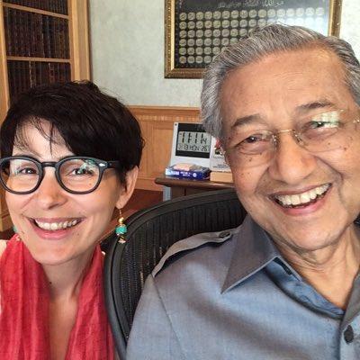 French academic Sophie Lemiere, seen here with Dr Mahathir Mohamad, says political elites whether in Malaysia or in France are ignorant of each other's complex societal structures.