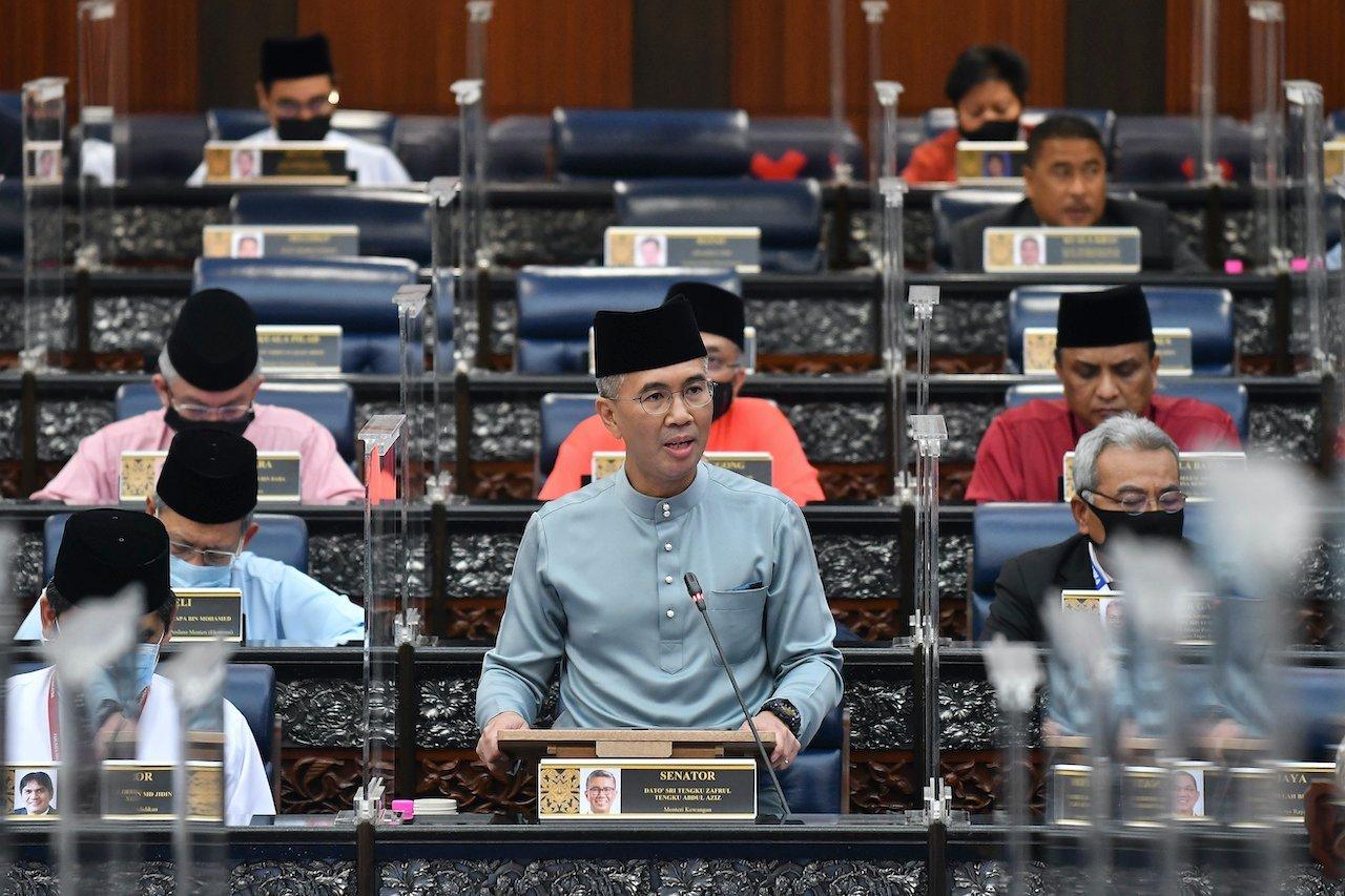 Menteri Kewangan Tengku Zafrul Aziz ketika pembentangan Belanjawan 2021 baru-baru ini. Gambar: AP