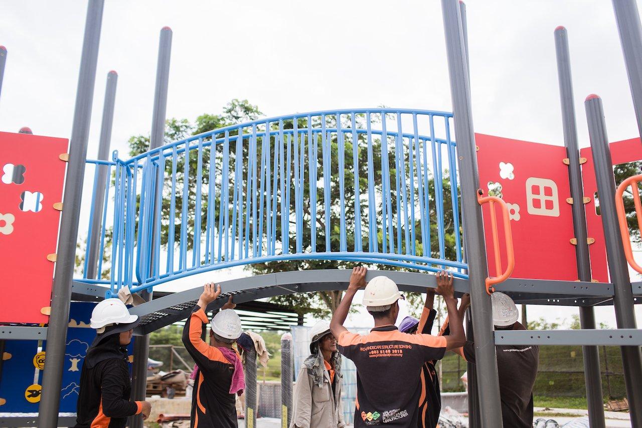 The playground in Elmina, Subang is part of efforts to ensure that children with disabilities are not left out or left behind. Photo: Unicef
