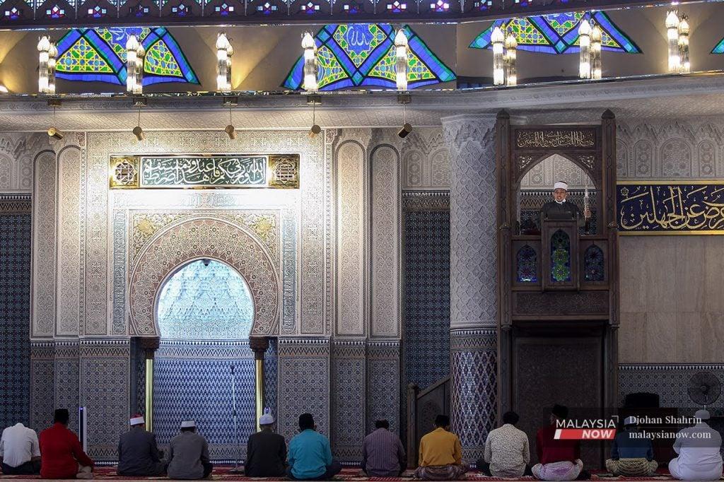 Congregants gather for Friday prayers at Masjid Negara in Kuala Lumpur. Some RM14 million in zakat money has been mischannelled due to a lack of clarity on one of the categories of zakat recipients, the latest audit report shows.