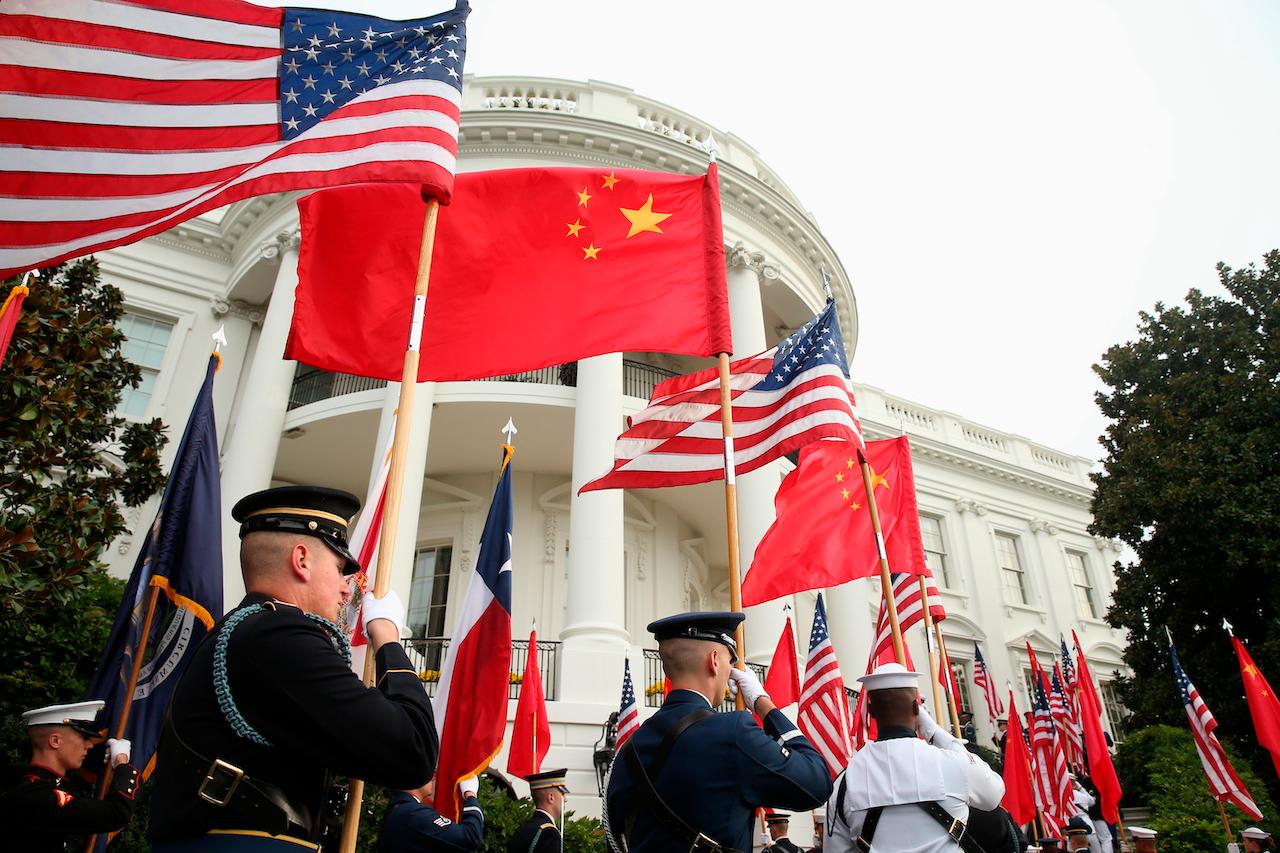 A military honour guard awaits the arrival of Chinese President Xi Jinping in a ceremony at the White House in Washington on Sept 25, 2015. US-China relations have deteriorated rapidly this year over a range of issues. Photo: AP