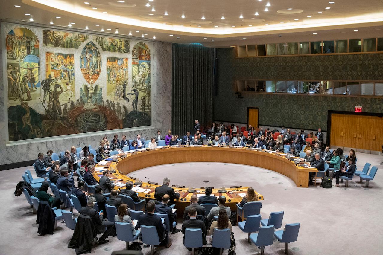 The UN Security Council holds a meeting in this Nov 20, 2019 file photo, at the United Nations headquarters. A recent meeting saw an exchange of strong words between China and Germany. Photo: AP