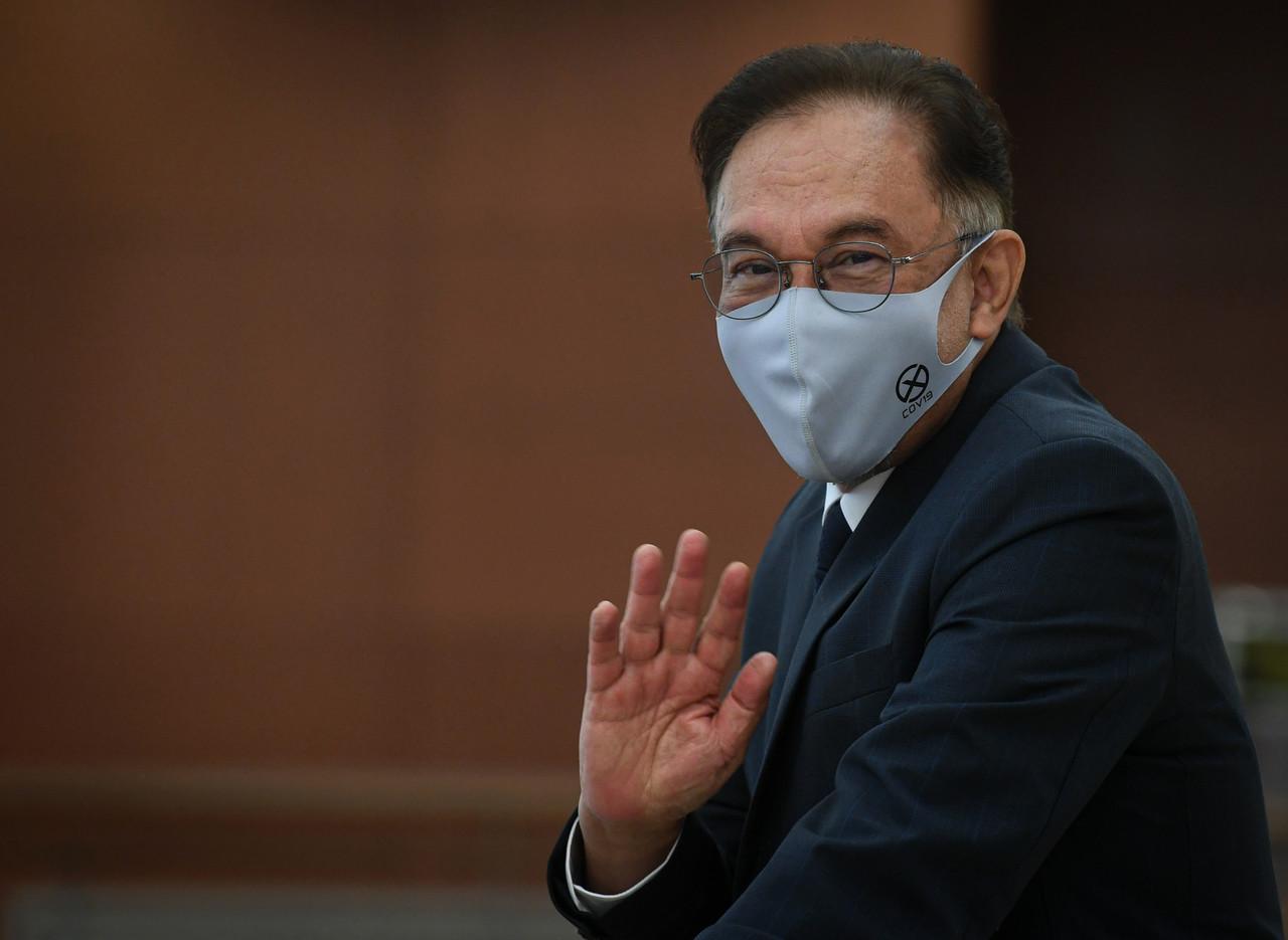 Presiden PKR Anwar Ibrahim. Gambar: Bernama