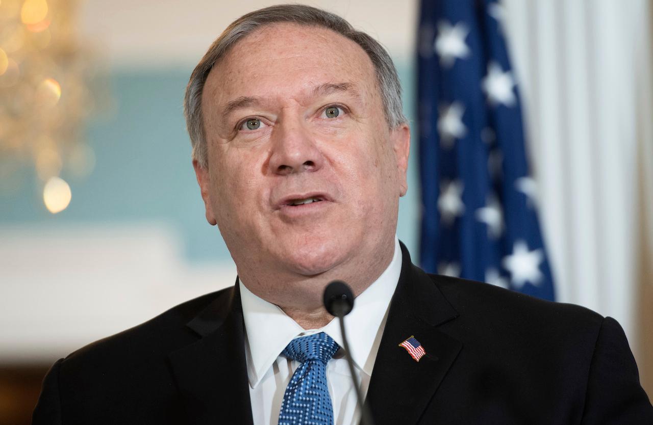 US Secretary of State Mike Pompeo, who announced Jan 9 that the state department is voiding longstanding restrictions on how US diplomats and others have contact with their counterparts in Taiwan. Photo: AP