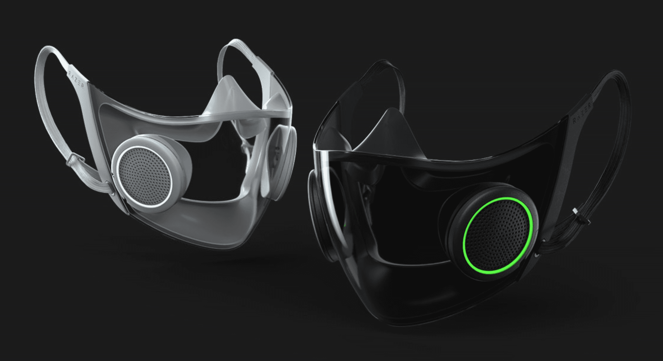 Razer's prototype of the Project Hazel face masks. Photo: Razer