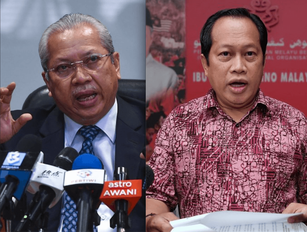 Ahli Parlimen Ketereh Annuar Musa dan Setiausaha Agung Ahmad MaslanUmno.