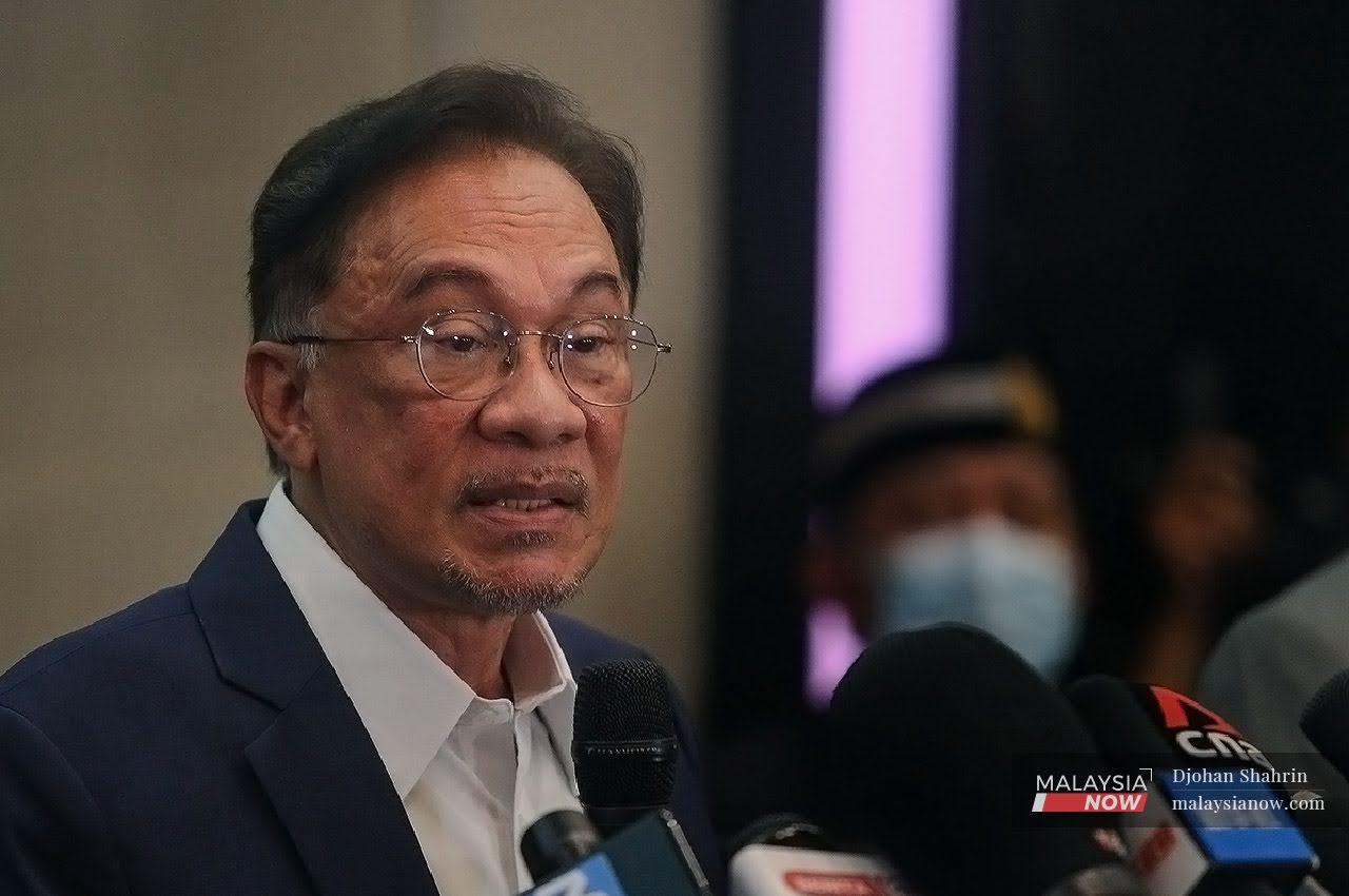 Pengerusi Pakatan Harapan Anwar Ibrahim. Gambar: Bernama