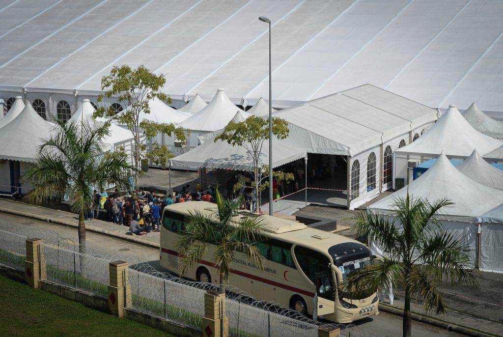 The Covid-19 Quarantine and Low Risk Treatment Centre in the Malaysia Agro Exposition Park, Serdang. Photo: Bernama