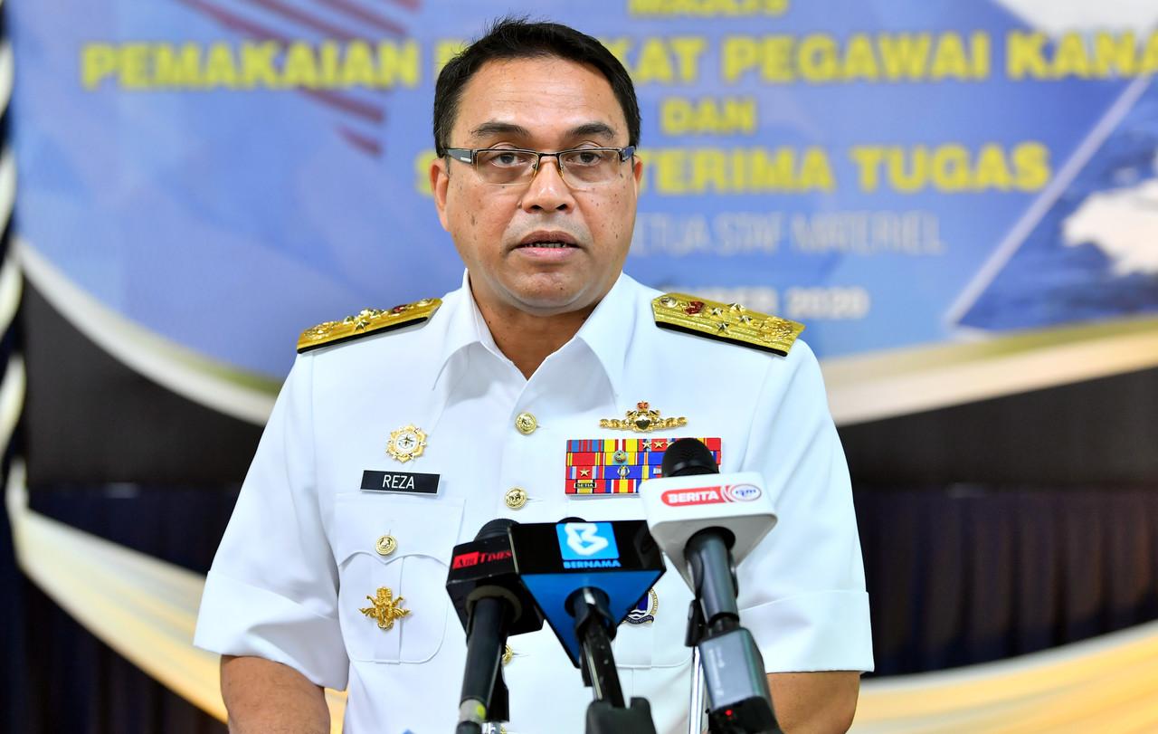 Navy chief Admiral Mohd Reza Mohd Sany. Photo: Bernama