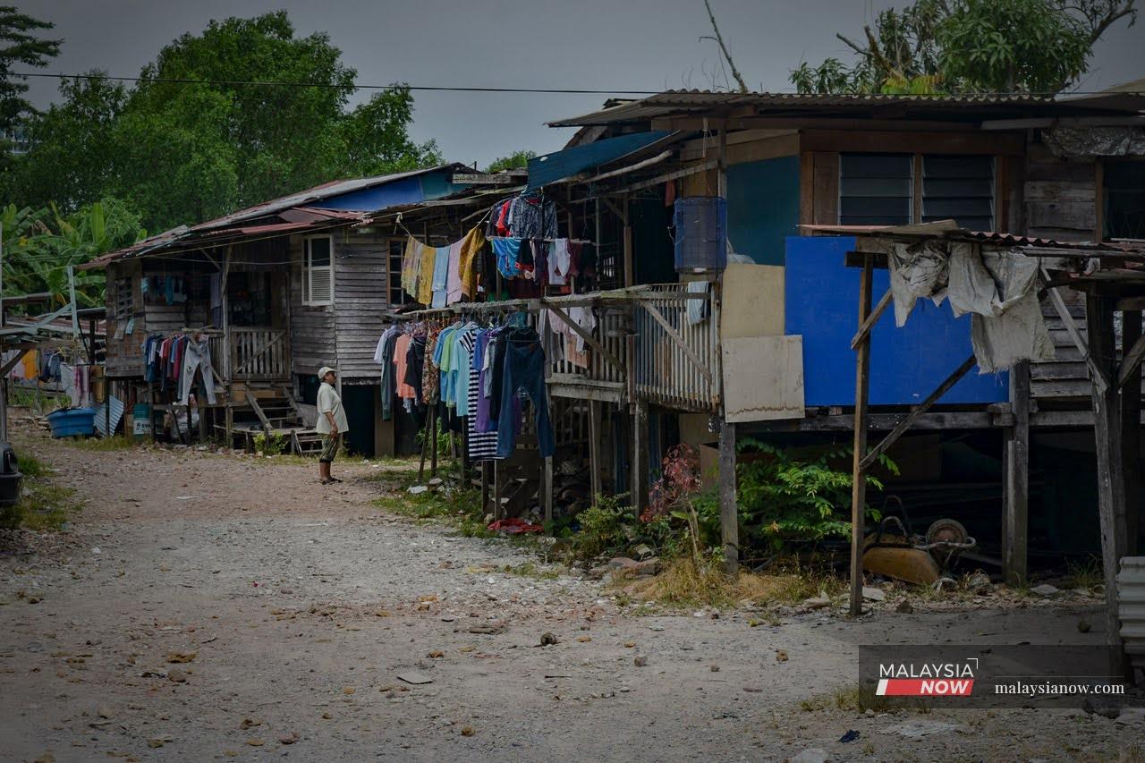 The squatter colony at Kampung Jalan Chawan 13, near the Kuching city centre, is home to about 50 families.