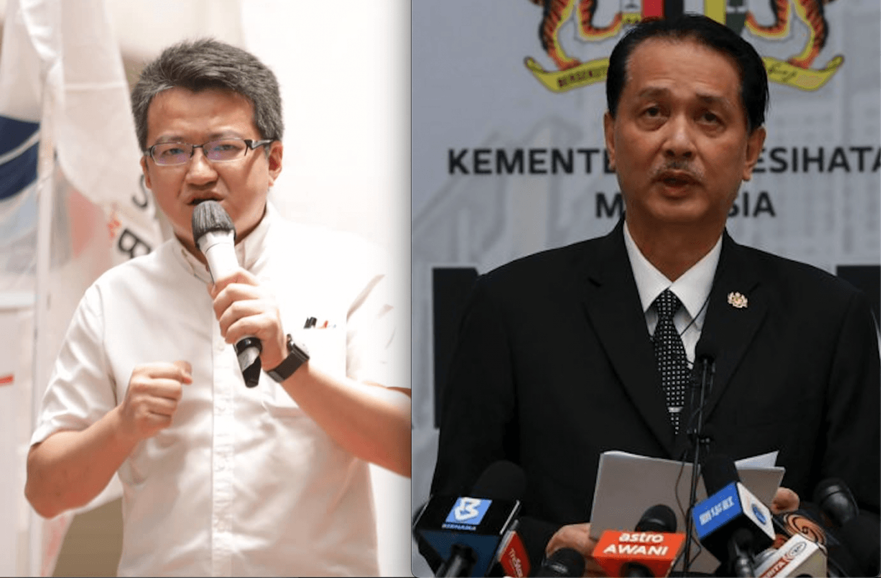 Liew Chin Tong and Dr Noor Hisham Abdullah.