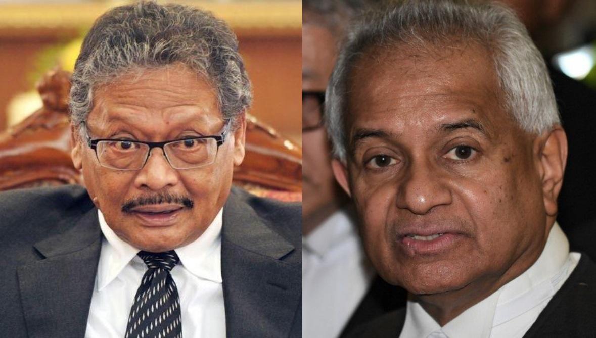 Former attorneys-general Mohamed Apandi Ali and Tommy Thomas.