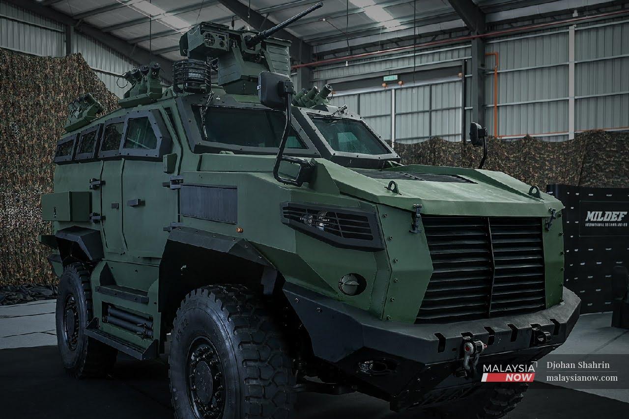 The Mildef HMAV4x4, produced by Mildef International Technologies.
