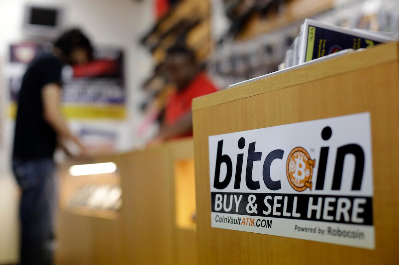 Once regarded as the preserve of internet geeks and hobbyists, bitcoin has now soared by almost 90% in value so far this year. Photo: AP