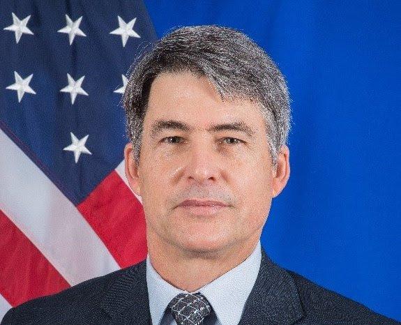 Brian Mcfeeters baru melaporkan diri sebagai duta AS yang baru. Gambar: Kedutaan AS
