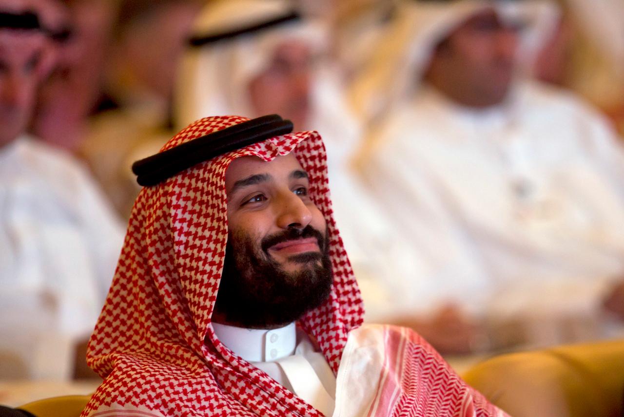 In this Oct 23, 2018 file photo, Saudi Crown Prince Mohammed bin Salman smiles as he attends a summit in Riyadh, Saudi Arabia. Prince Mohammed has denied any involvement in the murder of journalist Jamal Khashoggi. Photo: AP