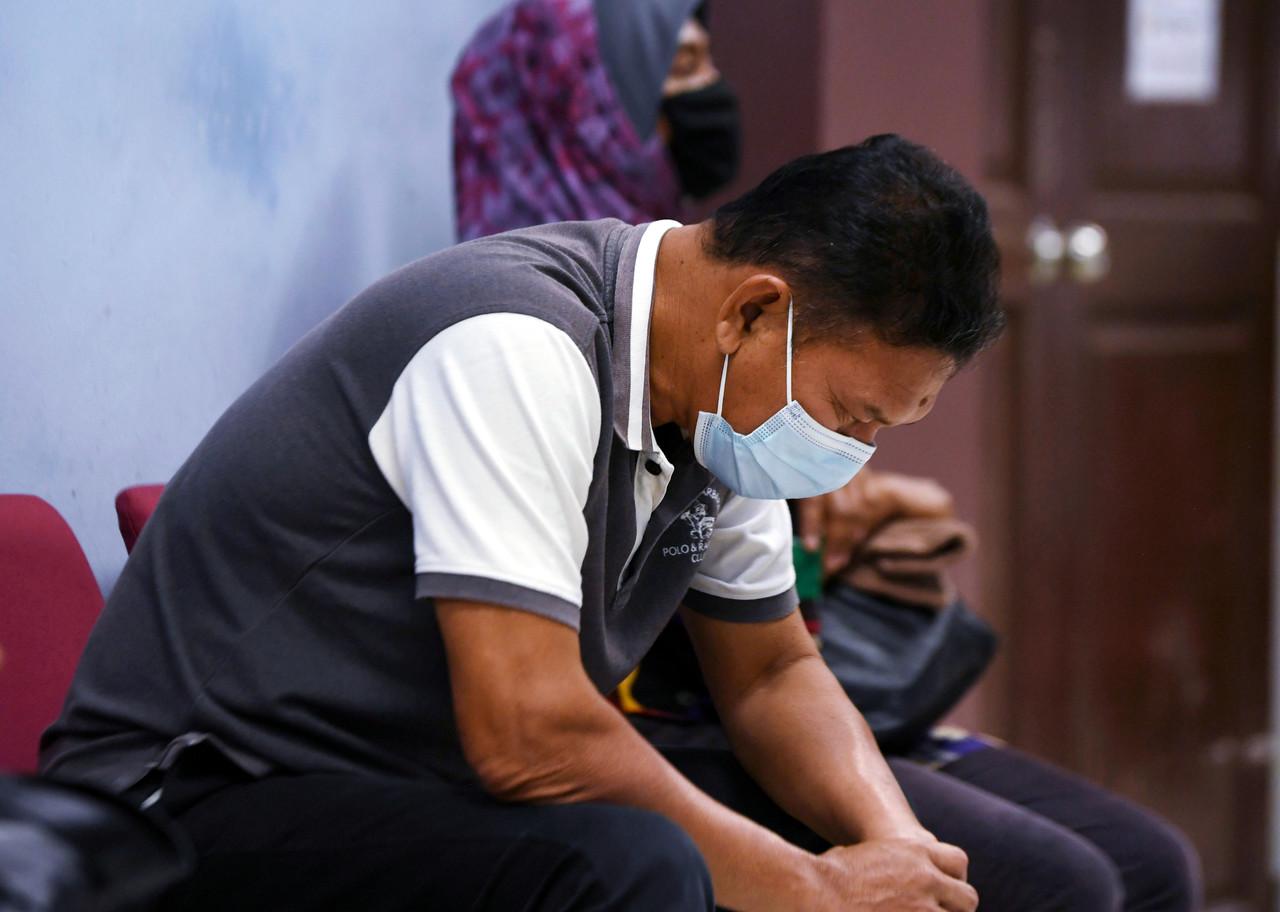Abu Bakar Osman at the Magistrate's Court in Temerloh today where he pleaded guilty to organising his daughter's wedding feast during the movement control order period. Photo: Bernama