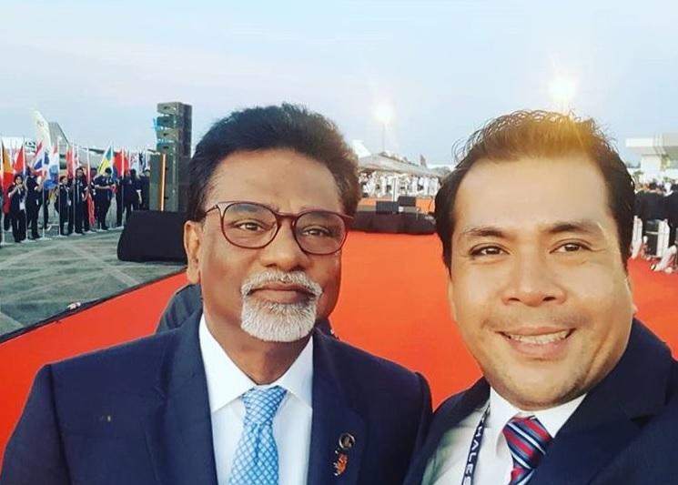 Xavier Jayakumar and his political secretary Fazly Razally in this 2019 picture of them posted on Facebook.