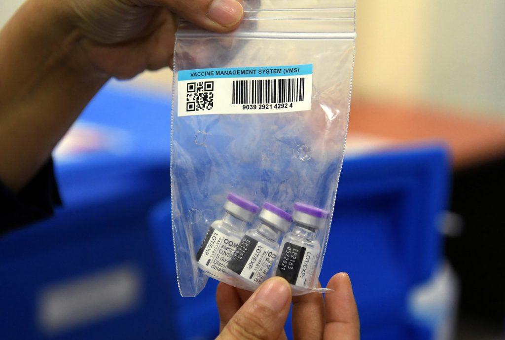 Vials of the Pfizer-BioNTech vaccine being administered to frontline workers across the country. Authorities have warned against the spread of false information on Covid-19 vaccines. Photo: Bernama