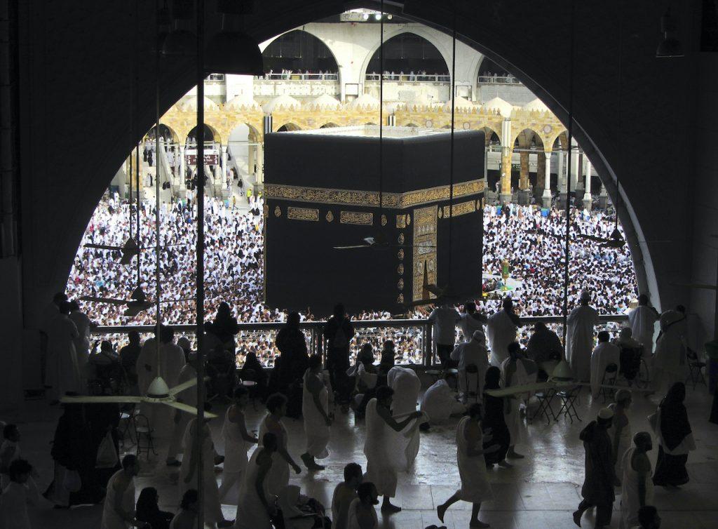 Muslim worshippers circle the kaaba, the cubic building at the Grand Mosque, in the city of Mecca, Saudi Arabia. Malaysia will see its haj quota boosted by 10,000 once the pandemic situation eases. Photo: AP
