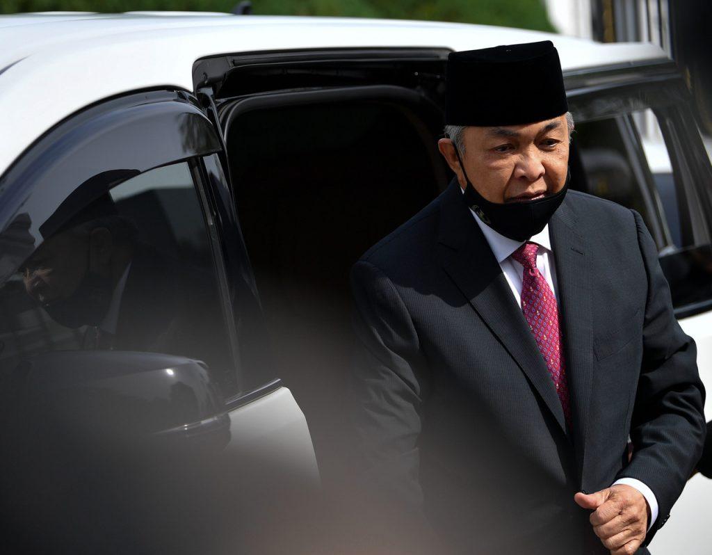 Suara mirip Ahmad Zahid Hamidi itu dipercayai sedang memberi taklimat tentang langkah kerjasama Umno-PH. Gambar: Bernama