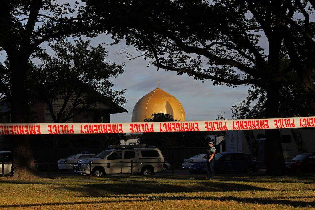 Masjid Al Noor in Christchurch, New Zealand where a mass shooting occurred in 2019. Fifty-one people died and dozens more were injured when Australian Brenton Tarrant opened fire on worshippers with semi-automatic weapons. Photo: AP