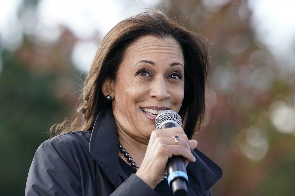 Kamala Harris is the first female vice-president to ever address the UN. Photo: AP
