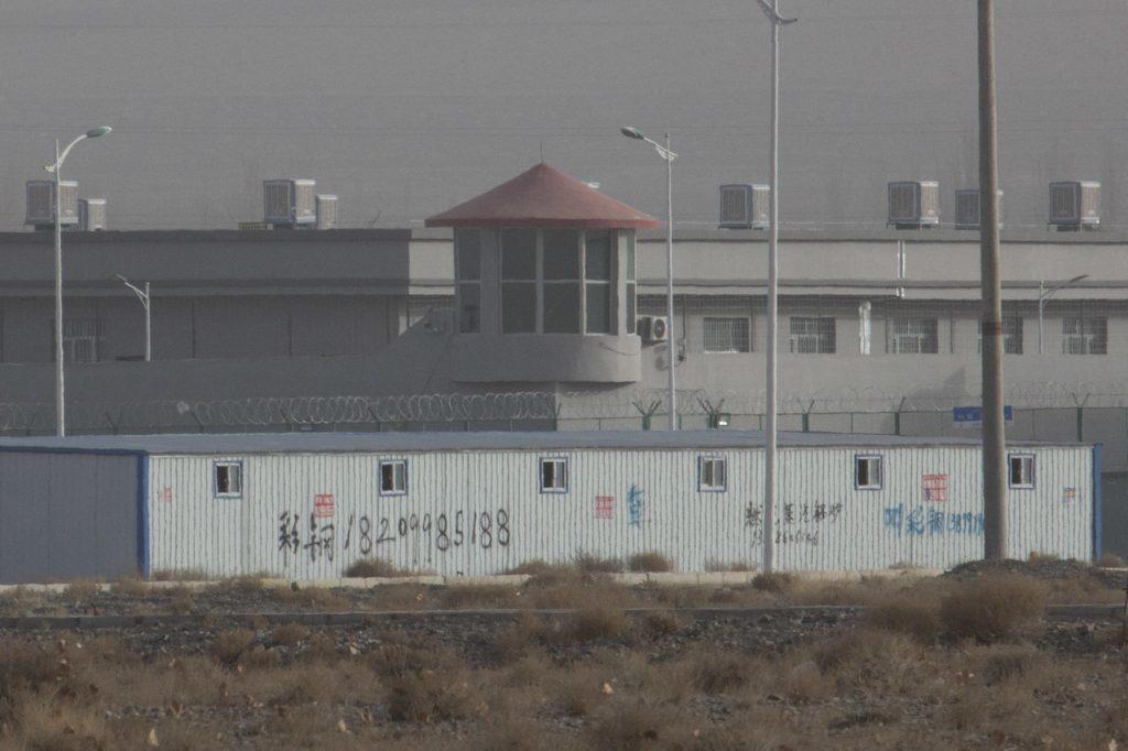 A guard tower and barbed wire fences are seen around a facility in the Kunshan Industrial Park in Artux in western China's Xinjiang region in this Dec 3, 2018 file photo. Activists and UN rights experts say at least one million Muslims have been detained in camps in Xinjiang. Photo: AP