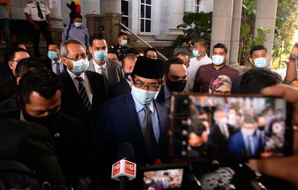 Former Sabah chief minister Musa Aman at the Palace of Justice in Putrajaya on Sept 8, 2020. Photo: Bernama