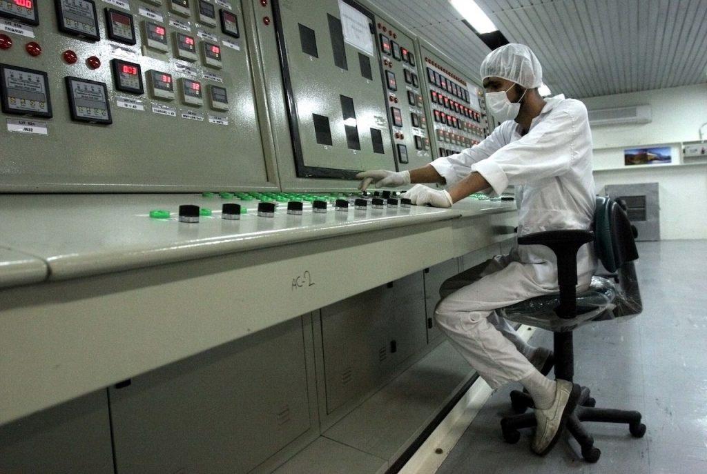 A technician works at the Uranium Conversion Facility just outside the city of Isfahan, Iran, in this Feb 3, 2007 file photo. The Biden administration has been seeking to engage Iran in talks about both sides resuming compliance with a deal which would make it harder for Iran to develop a nuclear weapon. Photo: AP