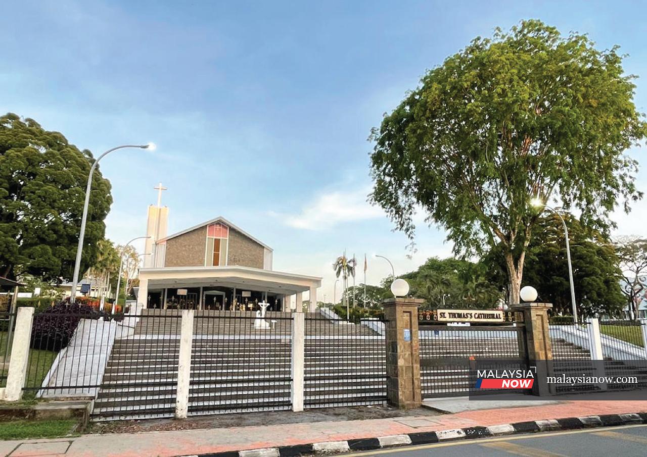 St Thomas's Cathedral in Kuching would normally be bustling with congregants from Good Friday to Easter Sunday, but this year it stands empty as Covid-19 health measures continue to keep most people at home.