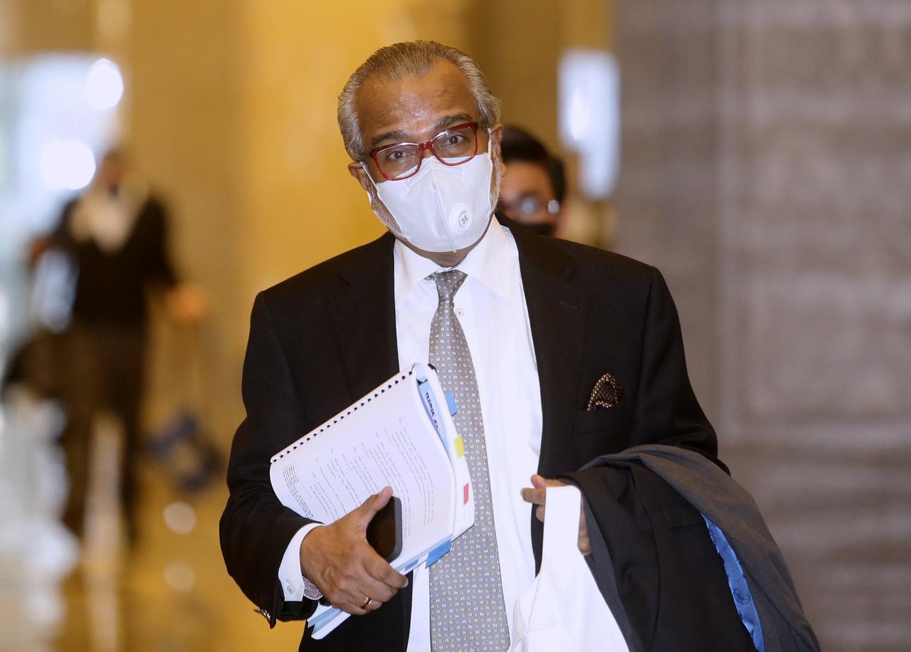 Lawyer Muhammad Shafee Abdullah at the Court of Appeal in Putrajaya for his client Najib Razak's appeal against his SRC International conviction. Photo: Bernama