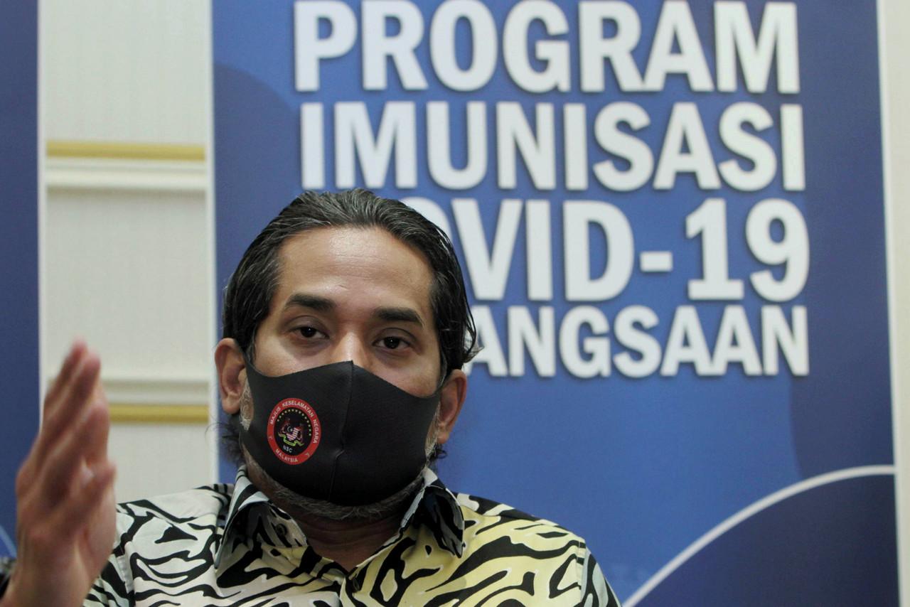 Science, Technology and Innovation Minister Khairy Jamaluddin who is in charge of the national Covid-19 vaccination programme. Photo: Bernama