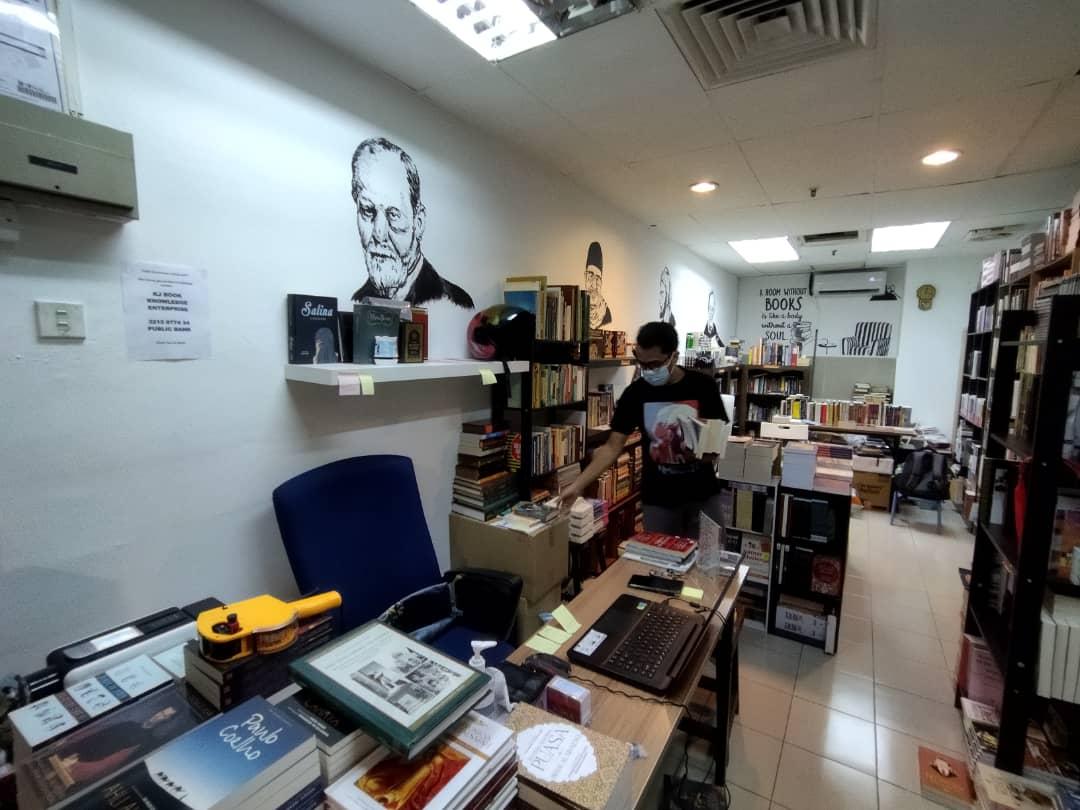 Kedai buku The Bibliophile Bookshop di Menara Majestic, Petaling Jaya.