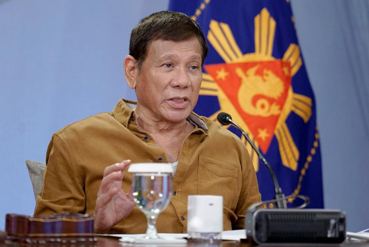 Philippine President Rodrigo Duterte has repeatedly said the Philippines is powerless to stop China, and that challenging its activities could risk a war his country would lose. Photo: AP