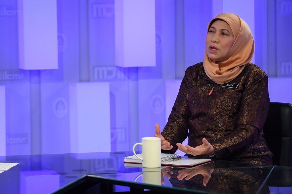 Tourism, Arts and Culture Minister Nancy Shukri. Photo: Bernama