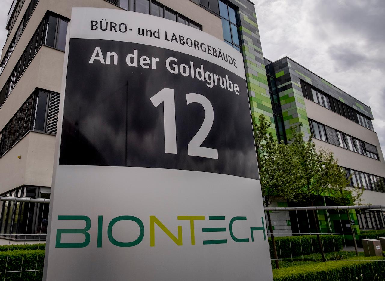 An exterior view of BioNTech's headquarters in Mainz, Germany, May 6. Photo: AP