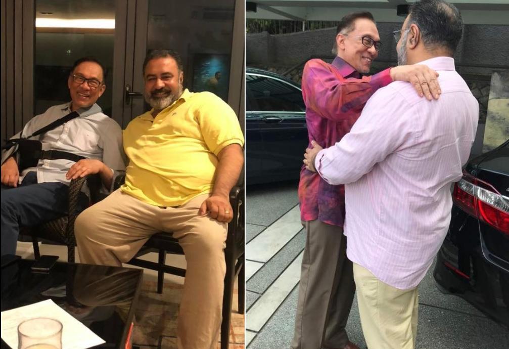 Businessman Vinod Balachandra Sekhar seen on several occasions with PKR president Anwar Ibrahim, whose prime ministerial ambitions he has publicly supported.